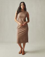 women's premium slub tank dress